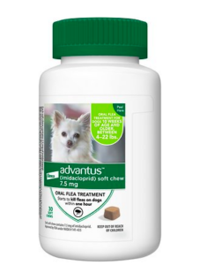 Advantus Flea Oral Treatment for Dogs is a flea treatment that is administered orally.