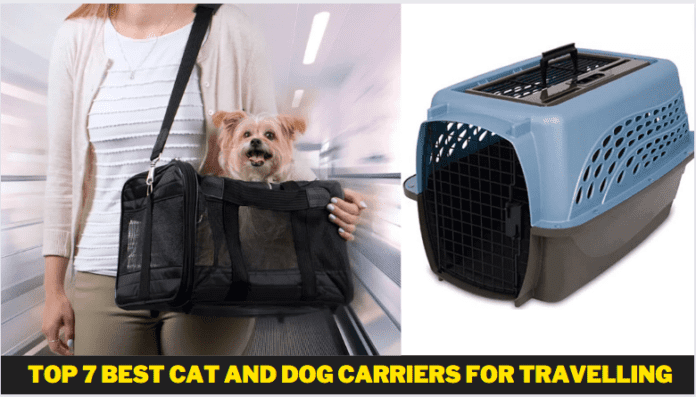 Top 7 Best Cat and Dog Carriers for travelling in 2022 [Cost + Types]